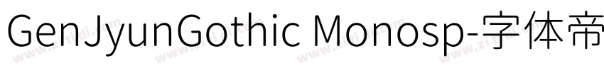 GenJyunGothic Monosp字体转换